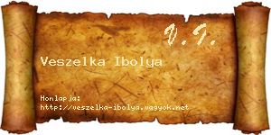 Veszelka Ibolya névjegykártya